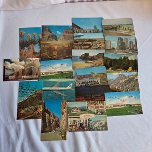 Vintage Postcard Lot 18 1950s-60s Travel Pan Am Texas Oregon International Mixed